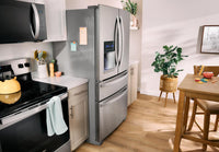 Whirlpool 36" 24.5 Cu. Ft. French-Door Refrigerator - Stainless Steel - WRMF3636RZ | Réfrigérateur Whirlpool de 36 po et de 24,5 pi3 à portes françaises - acier inoxydable - WRMF3636RZ | WRMF36RZ