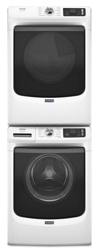 Maytag 5.8 Cu. Ft. Pet Pro Smart Front-Load Washer and 7.4 Cu. Ft. Gas Dryer - White | Laveuse intelligente à chargement frontal Pet Pro de 5,8 pi3 et sécheuse à gaz de 7,4 pi3 de Maytag – blanches | MAFL702Z