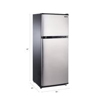 Off-Grid by Unique 10.3 Cu. Ft. Solar-Powered 12/24 DC Top-Mount Refrigerator - Stainless Steel - UGP-290LSS | Réfrigérateur solaire Off-Grid de Unique de 10,3 pi3 et de 12/24 CC à congélateur supérieur - acier inoxydable - UGP-290LSS | UGP290LS