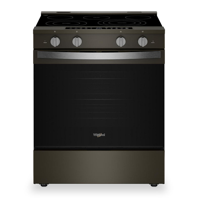 Whirlpool 5.3 Cu. Ft. Electric Range with Air Fry and WipeClean™ Coating - Black Stainless Steel - YWSES7530RV | Cuisinière électrique Whirlpool de 5,3 pi3 avec friture à air et revêtement WipeCleanMC - acier inoxydable noir - YWSES7530RV | YWSES75V