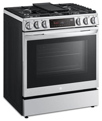 LG 6.3 Cu. Ft. Smart Front-Control Gas Range with Air Fry - LSGL6335F 