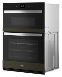 Whirlpool 30" 5 Cu. Ft. Electric Combination Wall Oven with True Convection - Black Stainless Steel … | Four mural combiné électrique Whirlpool de 5 pi³ et de 30 po avec convection véritable - acier inoxy…