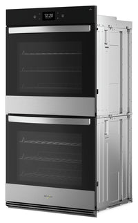 Whirlpool 30" 10 Cu. Ft. Electric Double Wall Oven with True Convection - Fingerprint Resistant Stai… | Four mural double électrique Whirlpool de 10 pi³ et de 30 po avec convection véritable - acier inoxy…