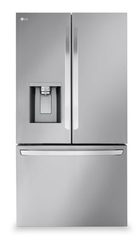 LG 36" 31 Cu. Ft. French-Door Standard-Depth MAX™ Refrigerator - Smudge Proof Stainless Steel - LF31… | Réfrigérateur LG de 31 pi³ et de 36 po à portes françaises de profondeur standard MAXMC - acier inox…