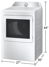 GE Profile 7.4 Cu. Ft. Electric Dryer with Built-In Wi-Fi - PTD60EBMRWS 