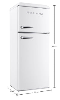 Galanz 12 Cu. Ft. Top-Freezer Retro Refrigerator - GLR12TWEEFR 