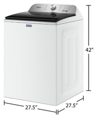 Maytag 5.4 Cu. Ft. Pet Pro Top-Load Washer - MVW6500MW 