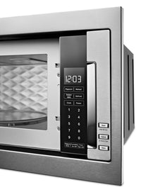 KitchenAid 1.1 Cu. Ft. Built-In Low Profile Microwave and Slim Trim Kit - YKMBT5011KS 