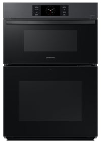 Samsung 30" 7 Cu. Ft. Electric Micowave Combination Wall Oven with AI Pro Cooking™ Camera - Matte Bl… | Four à micro-ondes combiné avec four mural électrique Samsung de 7 pi³ et de 30 po avec caméra AI Pr…