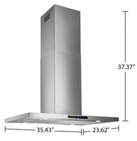 Broan Elite EIT1 Series 36" Island Range Hood - EIT1366SS 