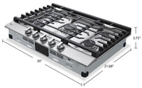 LG 30" Gas Cooktop with UltraHeat™ 20,000 BTU Burner - CBGJ3023S 