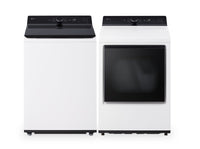 LG 6.3 Cu. Ft. Top-Load Washer with EasyUnload™ and 7.3 Cu. Ft. Electric Dryer with EasyLoad™ | Laveuse à chargement par le haut LG 6,3 pi³ avec EasyUnload et sécheuse électrique LG 7,3 pi³ avec EasyLoad | LGTL840I