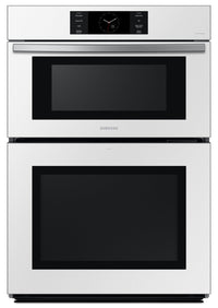 Samsung 30" 7 Cu. Ft. Electric Micowave Combination Wall Oven with AI Pro Cooking™ Camera - White - … | Four à micro-ondes combiné avec four mural électrique Samsung de 7 pi³ et de 30 po avec caméra AI Pr…