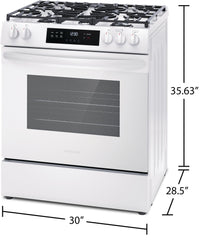 Frigidaire 5.1 Cu. Ft. Front-Control Gas Range with Quick Boil - FCFG3062AW 