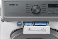 Samsung 5.3 Cu. Ft. Top-Load Washer and 7.4 Cu. Ft. Electric Dryer - White | Laveuse à chargement par le haut de 5,3 pi³ et sécheuse électrique de 7,4 pi³ de Samsung - blanches | SATL350A