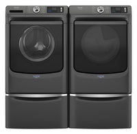 Maytag 5.8 Cu. Ft. Pet Pro Smart Front-Load Washer and 7.4 Cu. Ft. Electric Dryer - Volcano Black | Laveuse intelligente à chargement frontal Pet Pro de 5,8 pi3 et sécheuse électrique de 7,4 pi3 de Maytag – noir volcan | MAFL702B