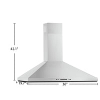 Whirlpool 36" Chimney Wall Mount Range Hood - WVW93UC6LZ 