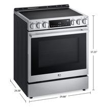 LG STUDIO 6.3 Cu. Ft. Smart Electric Induction Range with Air Fry - LSIS6338F 