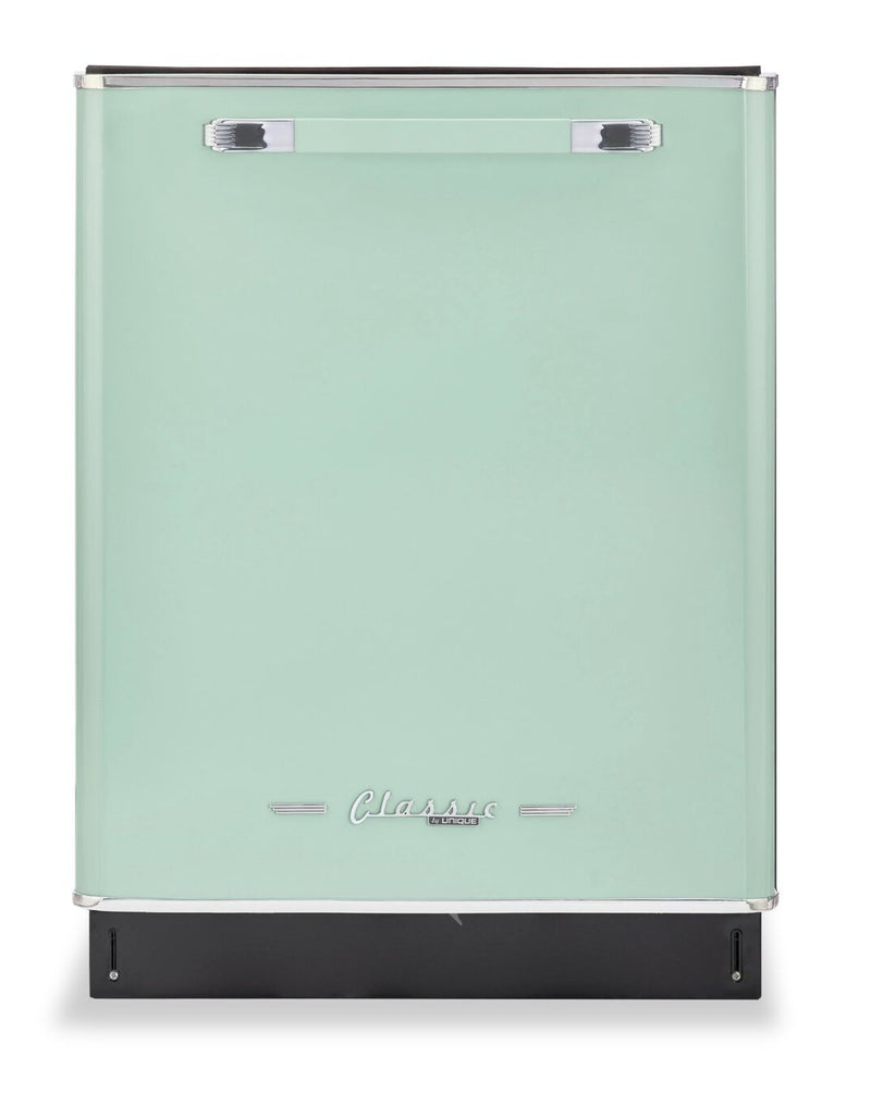 Classic Retro by Unique 24" 45 dBA Top-Control Dishwasher - Summer Mint Green - UGP-24CR DW LG | Lave-vaisselle Classic Rétro par Unique de 24 po et de 45 dBA avec commandes sur le dessus - vert menthe estival - UGP-24CR DW LG | 24CRDWLG