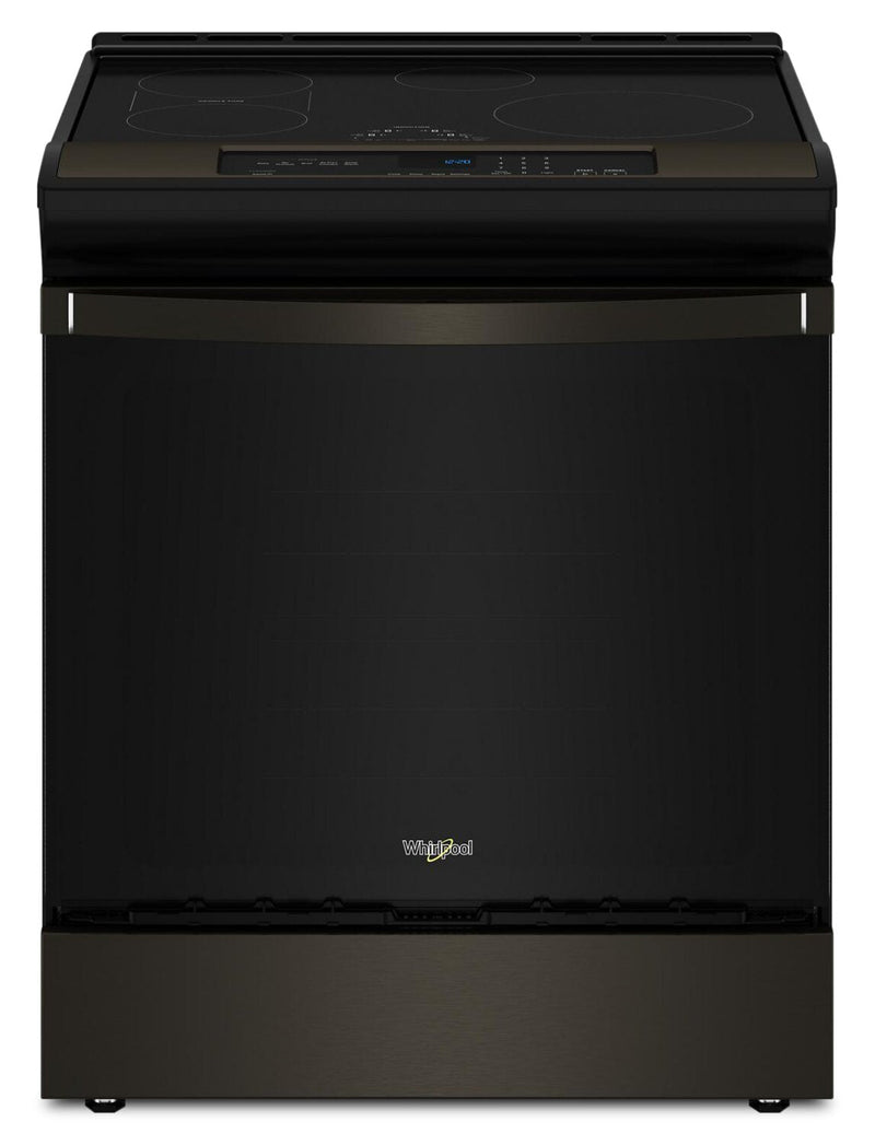 Whirlpool 6.4 Cu. Ft. Induction Range with No Preheat Air Fry - Black Stainless Steel - WSIS5030RV | Cuisinière à induction Whirlpool de 6,4 pi3 avec friture à air sans préchauffage - acier inoxydable noir - WSIS5030RV | WSIS503V