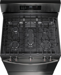 Frigidaire 5.1 Cu. Ft. Gas Range With Air Fry and Convection Bake - Black Stainless Steel - FCRG3083… | Cuisinière à gaz Frigidaire de 5,1 pi³ avec friture à air et cuisson par convection - acier inoxydab…