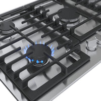 Bosch 36" 500 Series Gas Cooktop with OpsiSim® Burner - NGM5659UC | Surface de cuisson à gaz Bosch de série 500 de 36 po avec brûleur OptiSimMD - NGM5659UC | NGM565UC