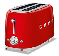 Smeg 4-Slice Long-Slot Toaster - TSF02RDUS|Grille-pain Smeg à fentes longues pour 4 tranches - TSF02RDUS