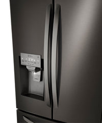 LG 25.4 Cu. Ft. French-Door Refrigerator with Exterior Water Dispenser - LRFXS2503D - Refrigerator in Smudge-Resistant Black Stainless Steel