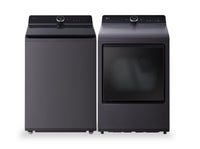 LG 6.3 Cu. Ft. Top-Load Washer with ezDispense™ and 7.3 Cu. Ft. Electric Dryer with EasyLoad™  | Laveuse à chargement par le haut LG 6,3 pi³ avec eZDispense et sécheuse électrique LG 7,3 pi³ avec porte EasyLoad  | LGTL8600