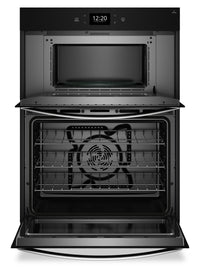 Whirlpool 30" 4.3 Cu. Ft. Electric Combination Wall Oven with True Convection - Fingerprint Resistan… | Four mural combiné électrique Whirlpool de 4,3 pi³ et de 30 po avec convection véritable - acier ino…