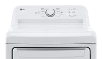 LG 7.3 Cu. Ft. Electric Dryer - White - DLE6100W | Sécheuse électrique LG de 7,3 pi³ - blanche - DLE6100W