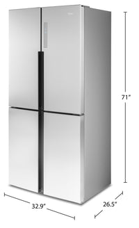 Haier 16.4 Cu. Ft. Quad-Door Refrigerator - QHE16HYPFS 