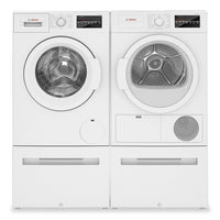 Bosch 300 Series 2.2 Cu. Ft. Front-Load Washer and 4 Cu. Ft. Condensation Dryer  