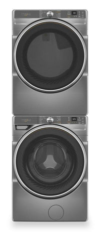 Whirlpool 5.8 Cu. Ft. Front-Load Washer with FreshFlow™ Vent System and 7.4 Cu. Ft. Electric Dryer  | Laveuse à chargement frontal de 5,8 pi³ avec système de ventilation FreshFlowMC et sécheuse électrique de 7,4 pi³ de Whirlpool  | WHFL67RR