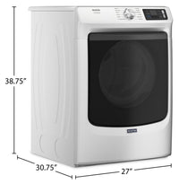 Maytag 7.4 Cu. Ft. Pet Pro Smart Gas Dryer - White - MGD7020RW | Sécheuse à gaz intelligente Pet Pro de 7,4 pi3 de Maytag – MGD7020RW | MGD7020W