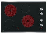 GE 30" 4-Element Electric Cooktop - Stainless Steel - JP3030SWSS | Surface de cuisson électrique GE de 30 po à 4 éléments - acier inoxydable - JP3030SWSS | JP3030SW