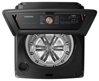 Samsung 6.2 Cu. Ft. Top-Load High-Efficiency Washer - Black Stainless Steel - WA54CG7550AVA4 | Laveuse haute efficacité Samsung à chargement par le haut de 6,2 pi³ - acier inoxydable noir - WA54C…