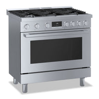 Bosch 800 Series 3.4 Cu. Ft. Industrial-Style Freestanding Gas Range - HGS8655UC 