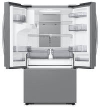 Samsung 36" 30 Cu. Ft. Full Depth French-Door with Family Hub Refrigerator - Stainless Steel - RF32C… | Réfrigérateur Samsung de 30 pi³ et de 36 po pleine profondeur à portes françaises avec portail Famil…