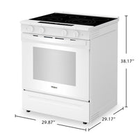 Whirlpool 5.3 Cu. Ft. Electric Range with Air Fry and WipeClean™ Coating - White - YWSES7530RW | Cuisinière électrique Whirlpool de 5,3 pi3 avec friture à air et revêtement WipeCleanMC - blanc - YWSES7530RW | YWSES75W