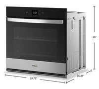 Whirlpool 5 Cu. Ft. Smart Single Wall Oven - WOES5030LZ  