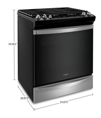 Whirlpool 5.8 Cu. Ft. Gas Range with 7-in-1 Air Fry Oven - WEG745H0LZ 