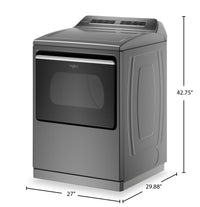 Whirlpool 7.4 Cu. Ft. Smart Gas Dryer with Steam - Chrome Shadow - WGD8127LC | Sécheuse à gaz intelligente à la vapeur Whirlpool de 7,4 pi³ - ombre chrome - WGD8127LC | WGD8127L