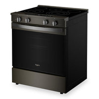 Whirlpool 5.3 Cu. Ft. Electric Range with Air Fry and WipeClean™ Coating - Black Stainless Steel - YWSES7530RV | Cuisinière électrique Whirlpool de 5,3 pi3 avec friture à air et revêtement WipeCleanMC - acier inoxydable noir - YWSES7530RV | YWSES75V