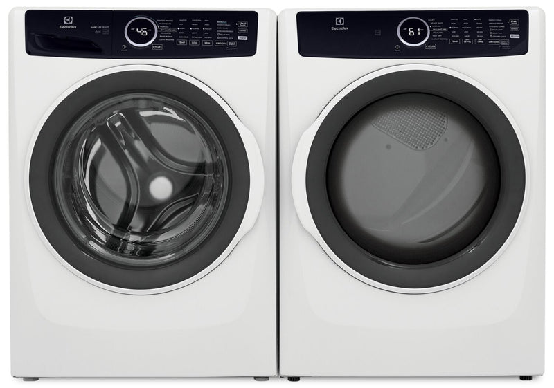 Electrolux 5.2 Cu. Ft. Front-Load Washer and 8 Cu. Ft. Gas Dryer - White 