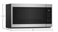 KitchenAid 1.9 Cu. Ft. Over-the-Range Microwave with 7 Sensor Functions - Stainless Steel - YKMMS130RPS | Four à micro-ondes à hotte intégrée KitchenAid de 1,9 pi³ avec 7 fonctions par capteur - acier inoxydable - YKMMS130RPS | YKMMS13S