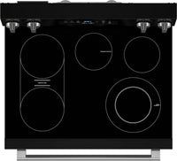 Maytag 30" 5.3 Cu. Ft. Electric Range with No Preheat Air Fry - Black - YMFES6030RB | Cuisinière électrique Maytag de 5,3 pi3 et de 30 po avec friture à air sans préchauffage - noire - YMFES6030RB | YMFES6RB