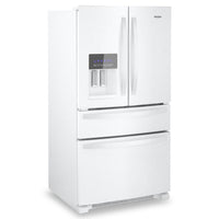 Whirlpool 36" 24.5 Cu. Ft. French-Door Refrigerator - White - WRMF3636RW | Réfrigérateur Whirlpool de 36 po et de 24,5 pi³ à portes françaises - blanc - WRMF3636RW | WRMF36RW