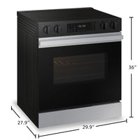 Samsung 6.3 Cu. Ft. Smart Electric Slide In Range with Air Fry - Stainless Steel - NSE6DG8300SRAC | Cuisinière intelligente électrique encastrée Samsung de 6,3 pi³ avec friture à air - acier inoxydabl…