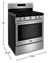 Maytag 5 Cu. Ft. Gas Range with Air Fryer and Basket - MGR7700LZ 